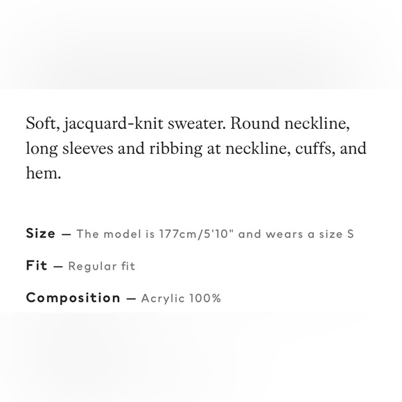 Prwnd H&M divided flowers black and white sweater. Size XS. Good conditioning - Picture 7 of 13